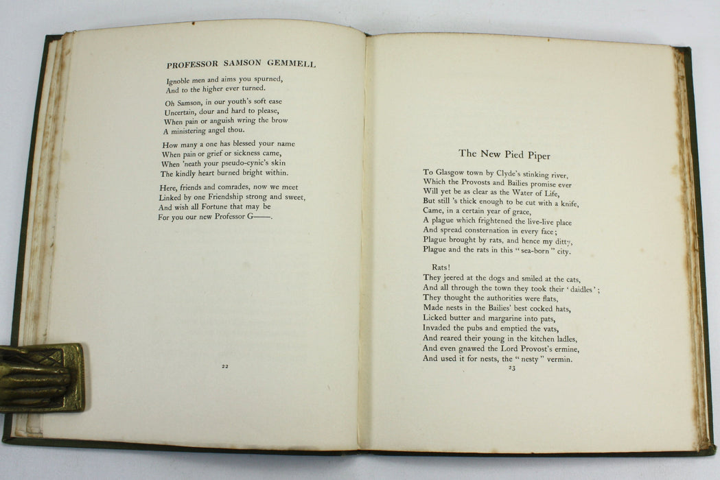 Carmina Urbis et Ruris, John F. Fergus, 1906 (for the Town and Country Medical Club, Glasgow)