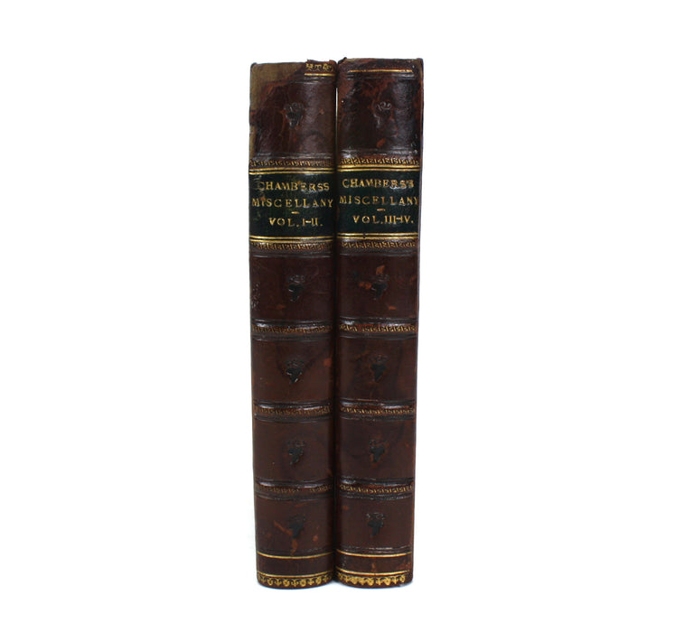 Chambers's Miscellany of Instructive & Entertaining Tracts, Vols I-IV bound in 2 volumes, c. 1869