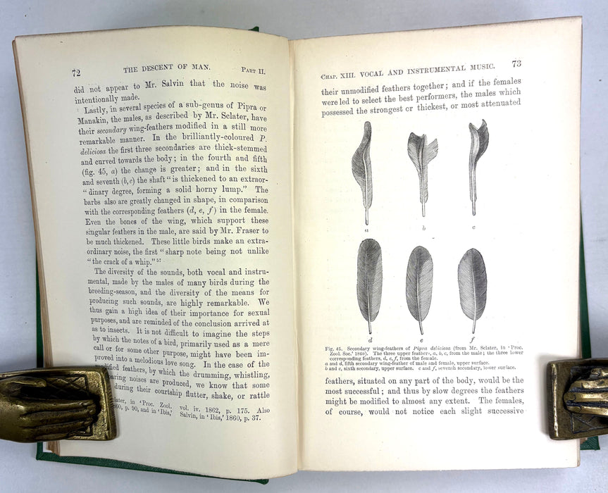Charles Darwin; The Descent of Man and Selection in Relation to Sex, John Murray, 1888, Second edition, 22nd Thousand
