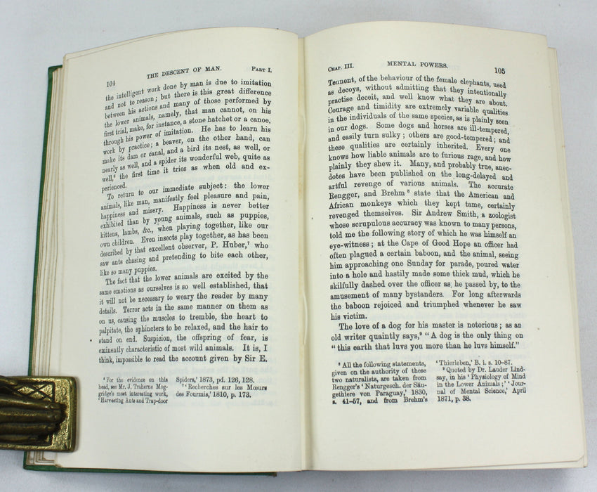 Charles Darwin; The Descent of Man and Selection in Relation to Sex, John Murray, 1909