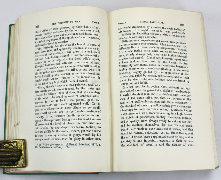 Charles Darwin; The Descent of Man and Selection in Relation to Sex, John Murray, 1909