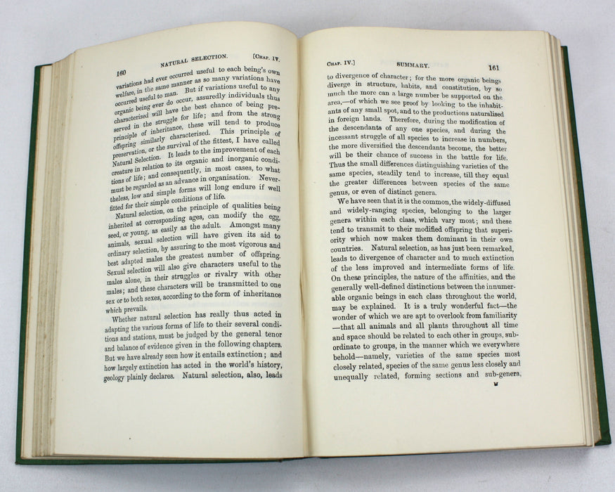 Charles Darwin; The Origin of Species by Means of Natural Selection, or the Preservation of Favoured Races in the Struggle for Life, 1901, John Murray