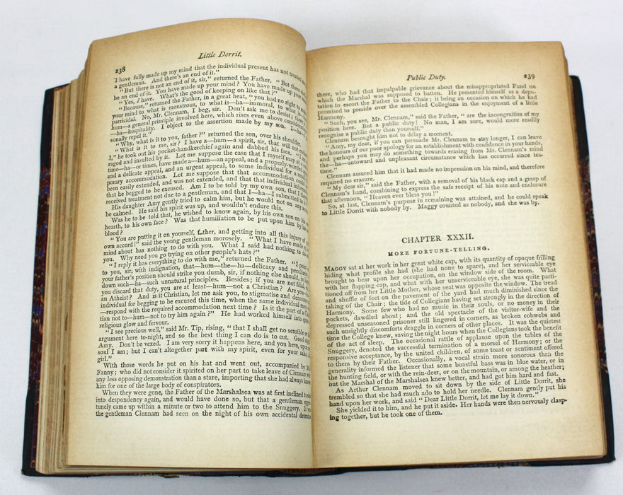 Charles Dickens; Little Dorrit & A Child's History of England, Chapman and Hall. c. 1875.