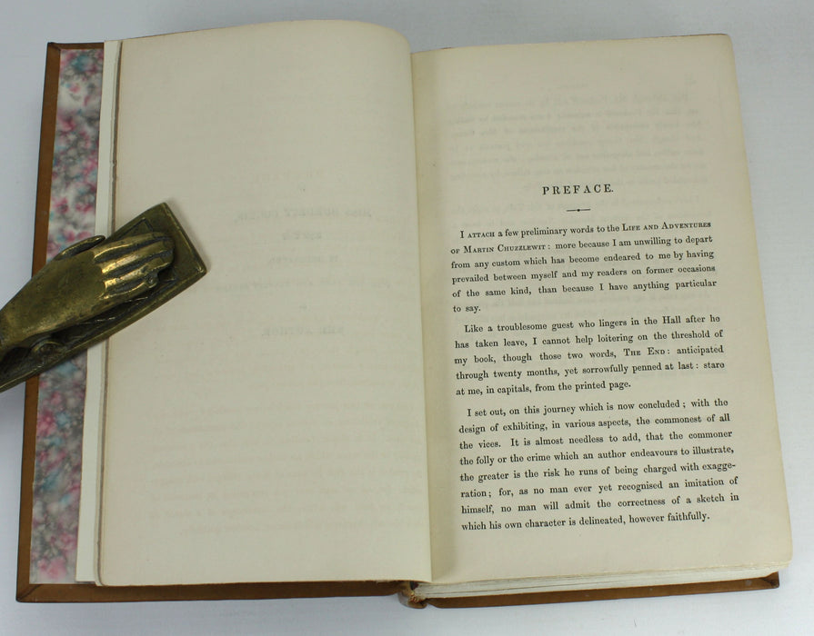 Charles Dickens; The Life and Adventures of Martin Chuzzlewit, Chapman and Hall. First book edition, 1844.