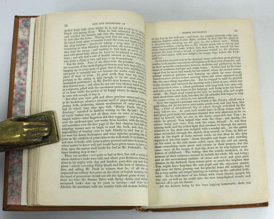 Charles Dickens; The Life and Adventures of Martin Chuzzlewit, Chapman and Hall. First book edition, 1844.