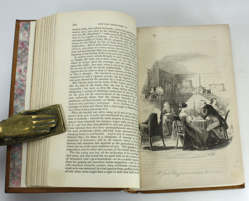 Charles Dickens; The Life and Adventures of Martin Chuzzlewit, Chapman and Hall. First book edition, 1844.