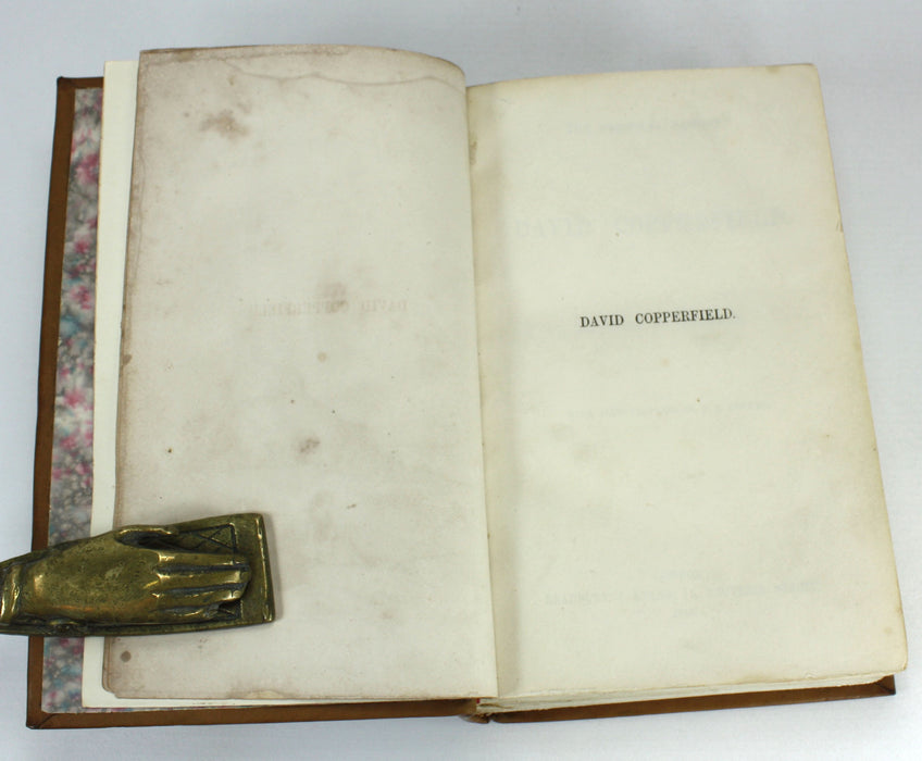Charles Dickens; The Personal History of David Copperfield, Bradbury & Evans. First book edition, 1850.