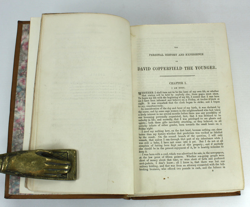 Charles Dickens; The Personal History of David Copperfield, Bradbury & Evans. First book edition, 1850.