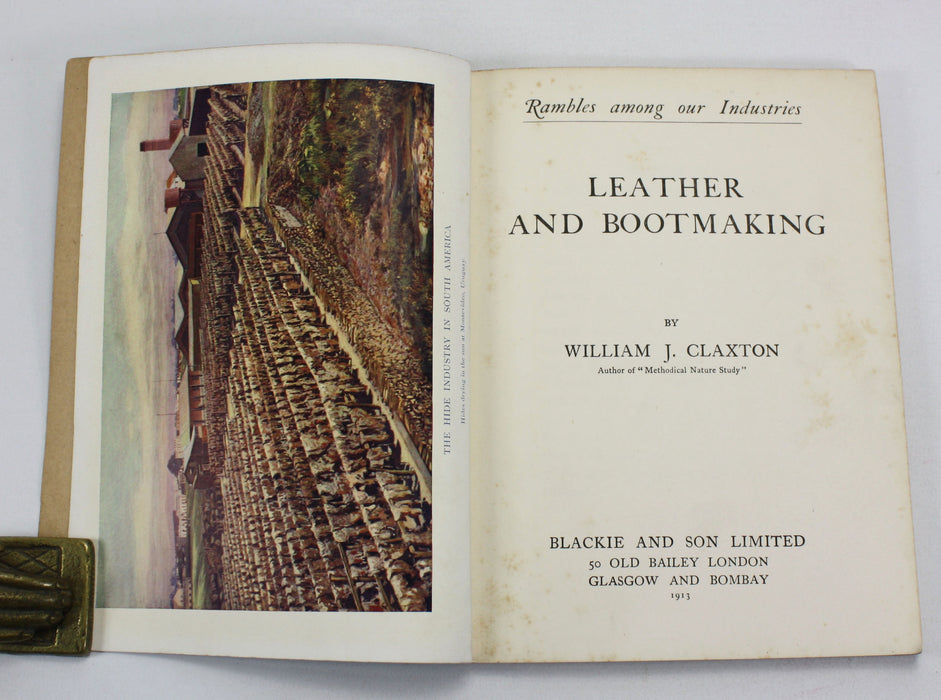 Charles Rennie Mackintosh cover design; Rambles Among Our Industries; Leather and Bootmaking, 1913