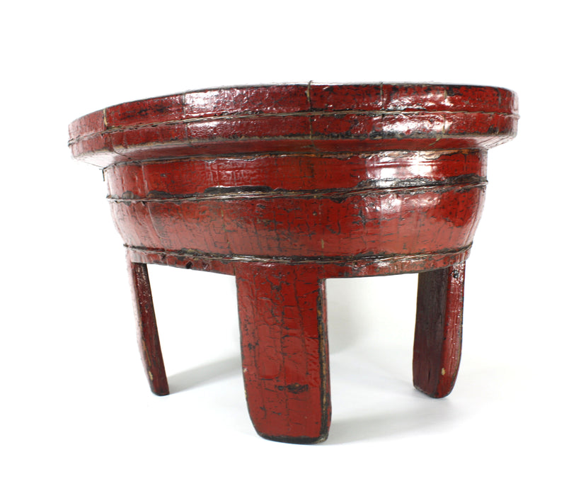 Chinese 19th Century Lacquered wooden Wash Bowl / Planter / Standing Bowl, 57.5cm long