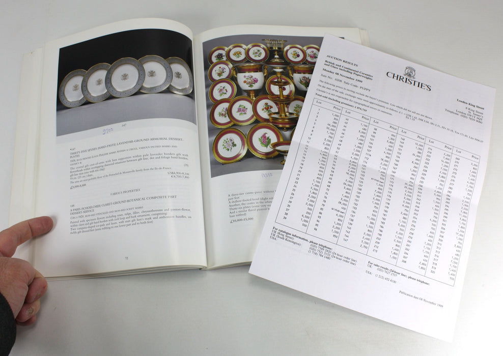 Christie's London; British and Continental Ceramics and Glass including Paperweights, 8 November 1999