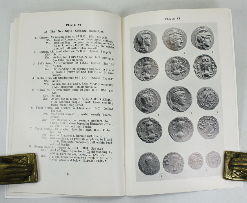 Minerva Numismatic Handbooks Number Two; Coins of Ancient Athens, C.M. Kraay, 1968