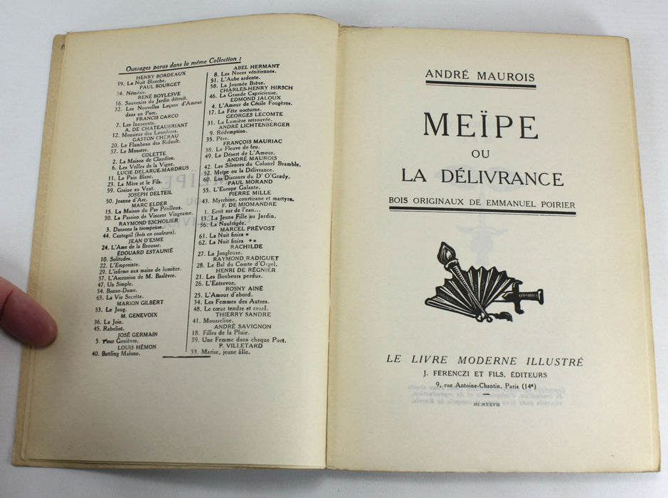 Collection of 4 Issues of Le Livre Moderne Illustre, J. Ferenczi, Paris, 1929-1931; Radiguet, Elder, Maurois