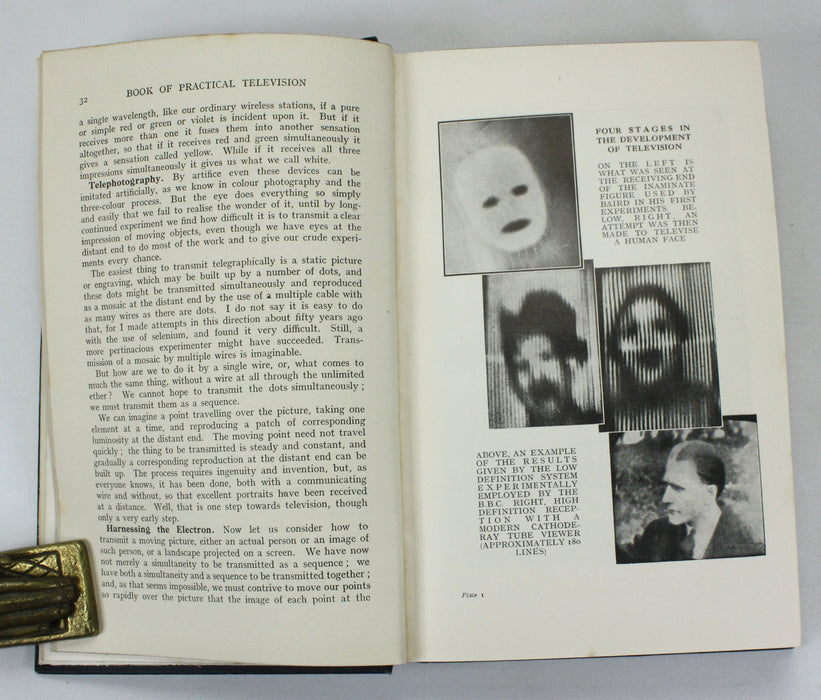 Collection of early Vintage 1st edition books on television, from 1933 onwards