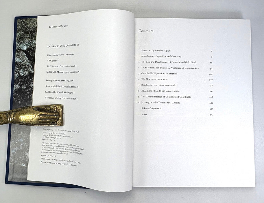 Consolidated Gold Fields; A Centenary Portrait, Paul Johnson, 1987