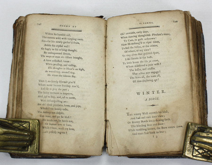 Crerar's Edition of Burns' Poems, With His Life and Character, In Two Volumes, 1802 Kirkcaldy edition