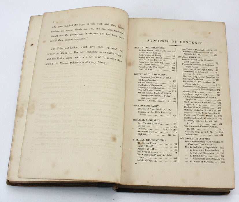 Critica Biblica; or, Depository of Sacred Literature, Vol. IV, 1827