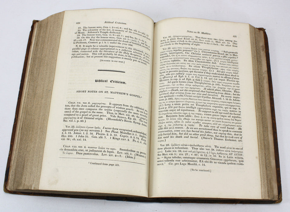 Critica Biblica; or, Depository of Sacred Literature, Vol. IV, 1827