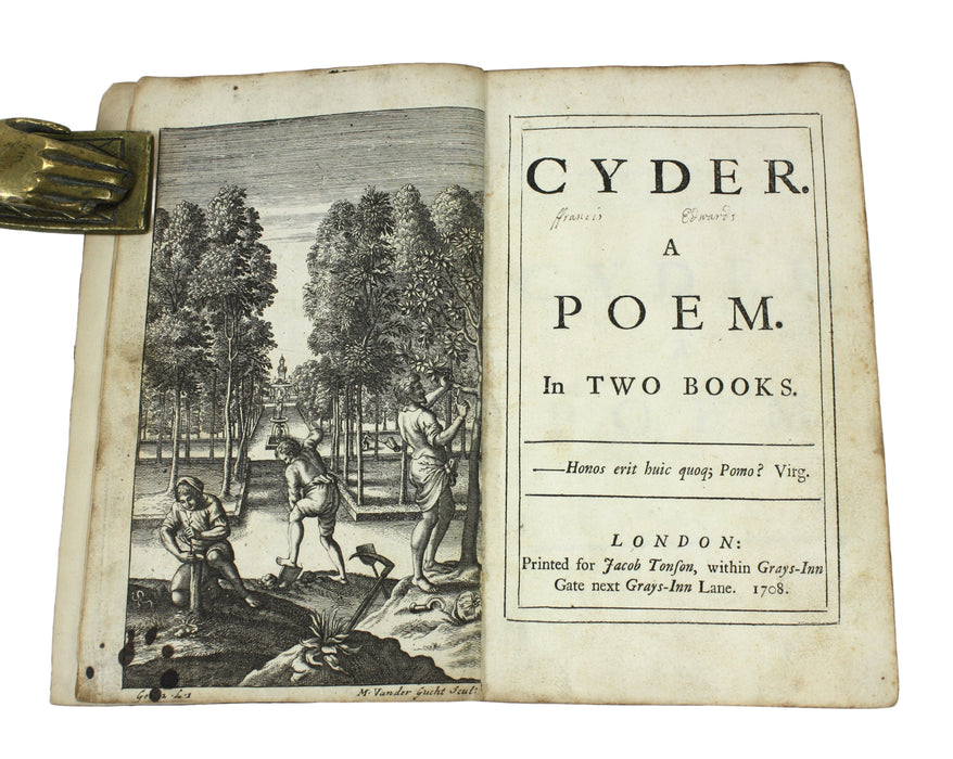 Cyder. A Poem in Two Books, John Philips, 1708