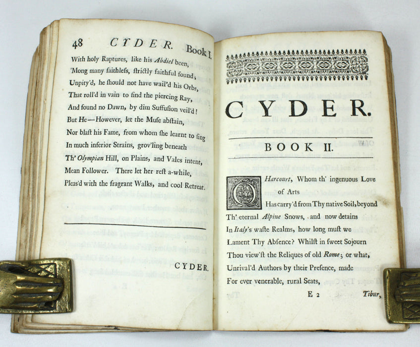 Cyder. A Poem in Two Books, John Philips, 1708