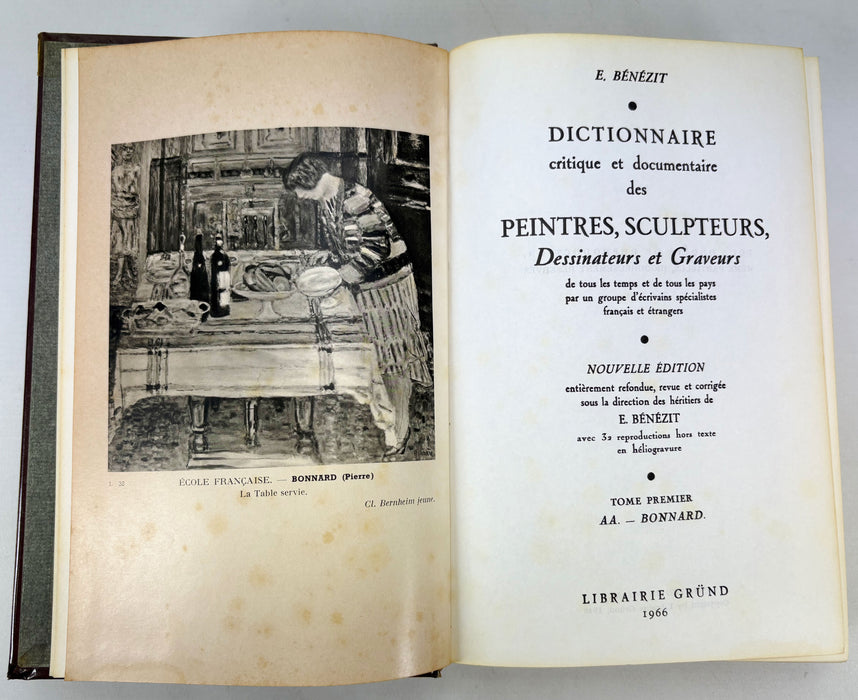 Dictionnaire critique et documentaire des Peintres, Sculpteurs, Dessinateurs et Graveurs, E. Benezit, 1966, 8 Vols. complete.