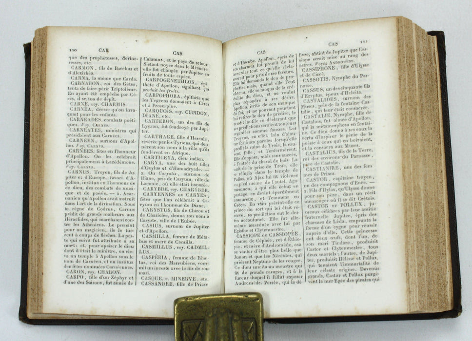 Dictionnaire de la Fable, Victor Verger, Limoges, 1844