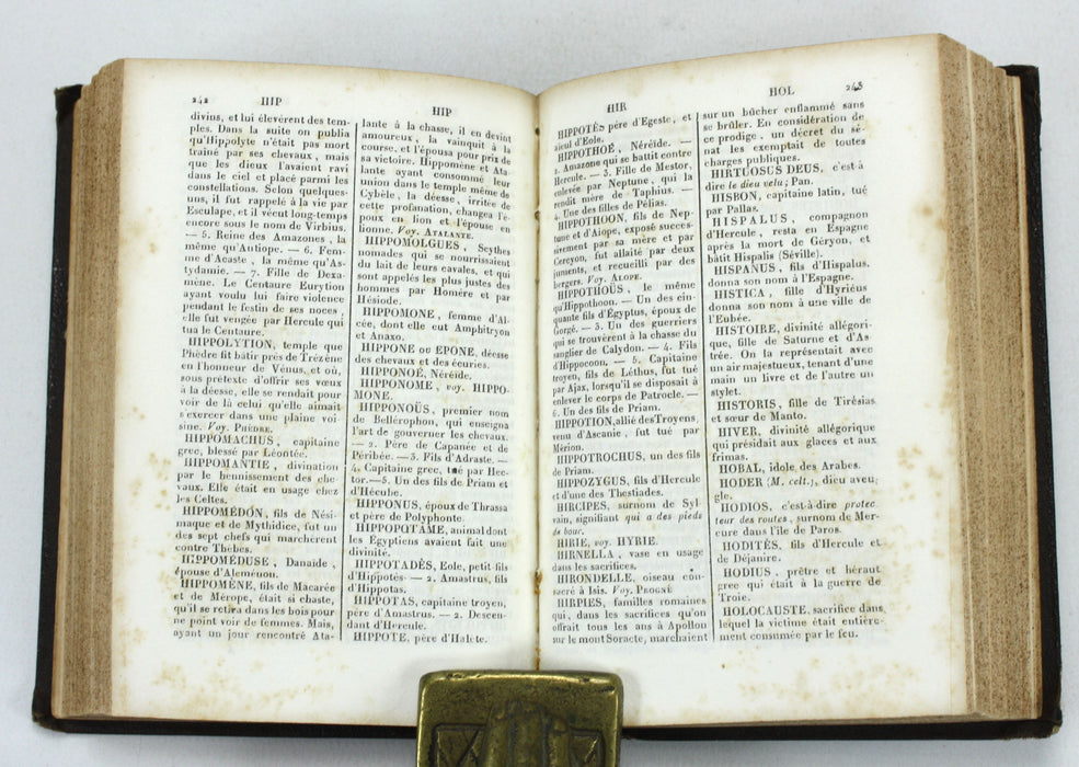 Dictionnaire de la Fable, Victor Verger, Limoges, 1844