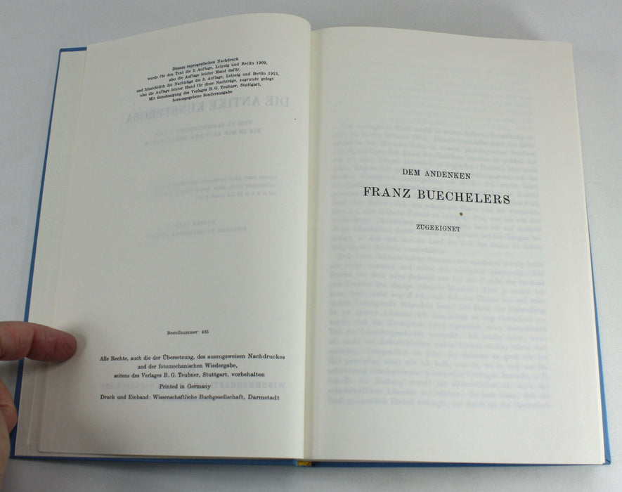 Die Antike Kunstprosa, Eduard Norden, 2 Volumes, 1974