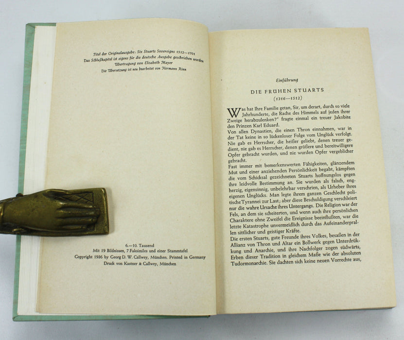 Die Stuarts, Eva Scott, Georgd. W. Callwey, Munchen, 1936