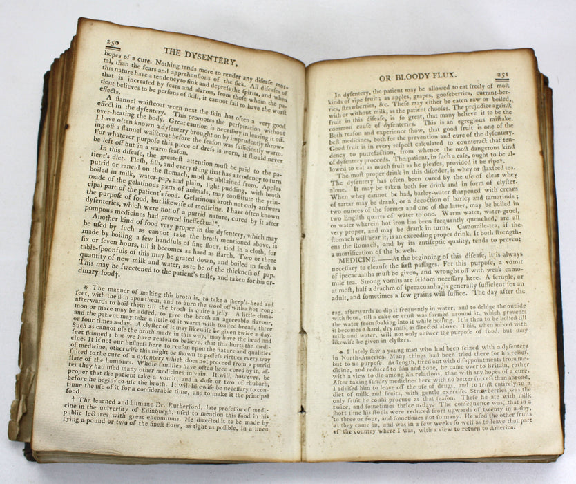 Domestic Medicine; Or, A Treatise on the Prevention and Cure of Diseases, by Regimen and Simple Medicines, William Buchan. Adapted to the Diseases of America by Isaac Cathrall. Published by Richard Folwell, Philadelphia, 1797