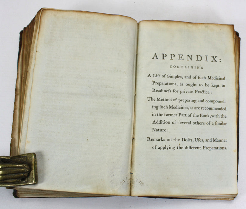 Domestic Medicine; Or, A Treatise on the Prevention and Cure of Diseases, by Regimen and Simple Medicines, William Buchan. Adapted to the Diseases of America by Isaac Cathrall. Published by Richard Folwell, Philadelphia, 1797
