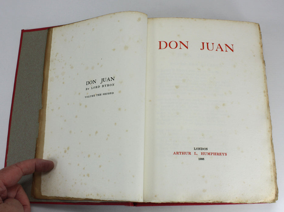 Don Juan, by Lord Byron, Arthur L. Humphreys, 1906