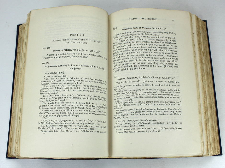 Early Sources of Scottish History A.D. 500 to 1286, Alan Orr Anderson, 1922, No. 1 of only 16 sets, signed by Publisher