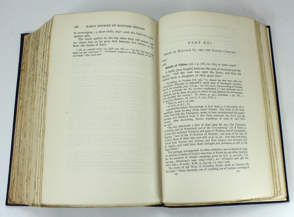 Early Sources of Scottish History A.D. 500 to 1286, Alan Orr Anderson, 1922, No. 1 of only 16 sets, signed by Publisher