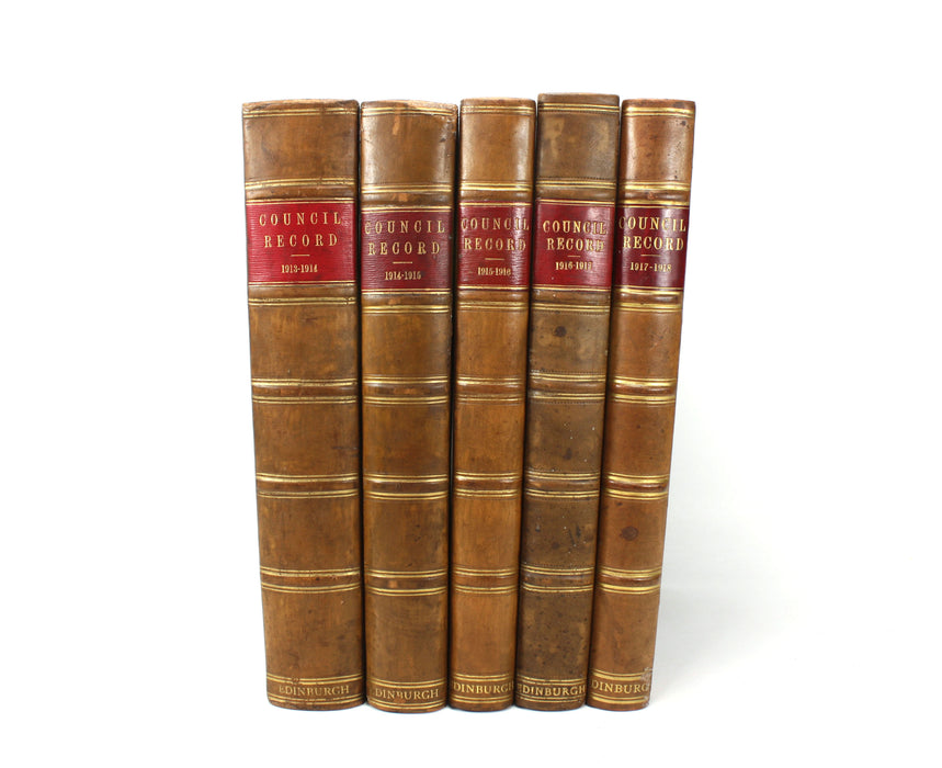 Edinburgh Council Records, Minutes of the Town Council of Edinburgh 1913-1918
