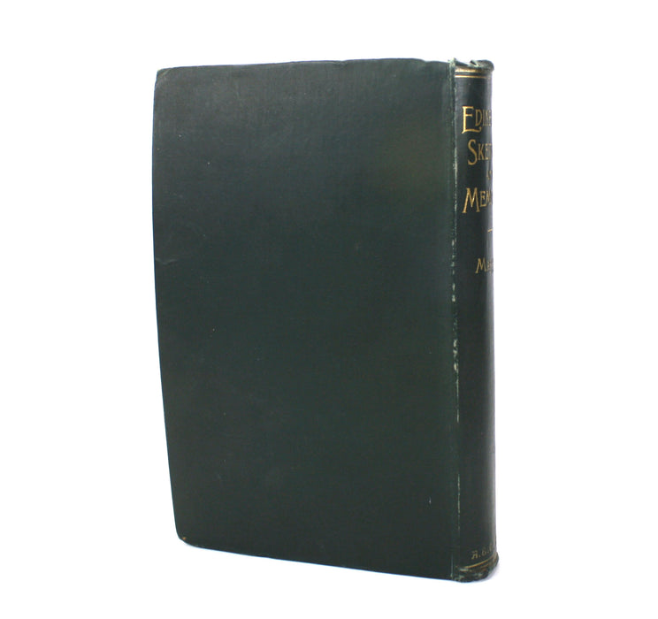 Edinburgh Sketches & Memories, David Masson, 1892. Library copy from former British Prime Minister, Arthur James Balfour