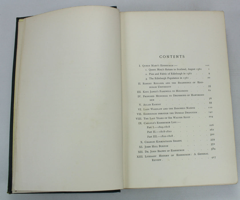 Edinburgh Sketches & Memories, David Masson, 1892. Library copy from former British Prime Minister, Arthur James Balfour