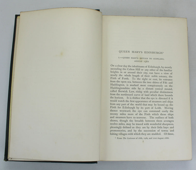 Edinburgh Sketches & Memories, David Masson, 1892. Library copy from former British Prime Minister, Arthur James Balfour