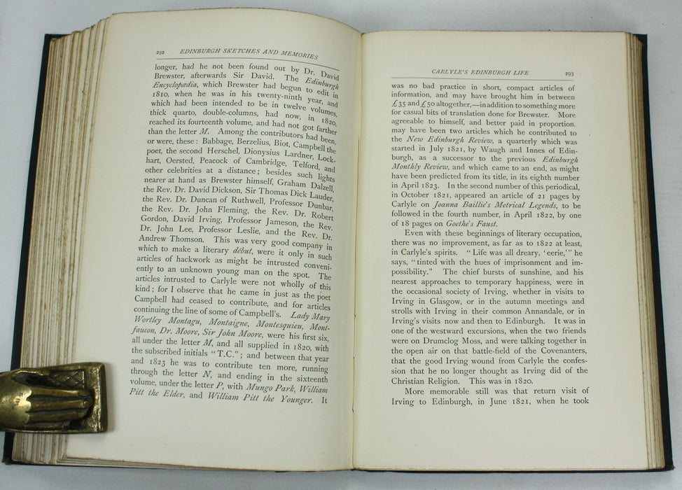 Edinburgh Sketches & Memories, David Masson, 1892. Library copy from former British Prime Minister, Arthur James Balfour