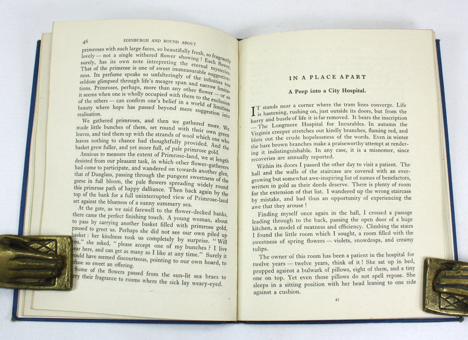 Edinburgh and Round About, Jean M. Speedy, Quota Press, Belfast, 1945 - With Presentation Inscription by the Author