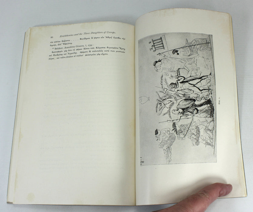 Erichthonius and The Three Daughters of Cecrops, Benjamin Powell, Cornell Thesis, 1906