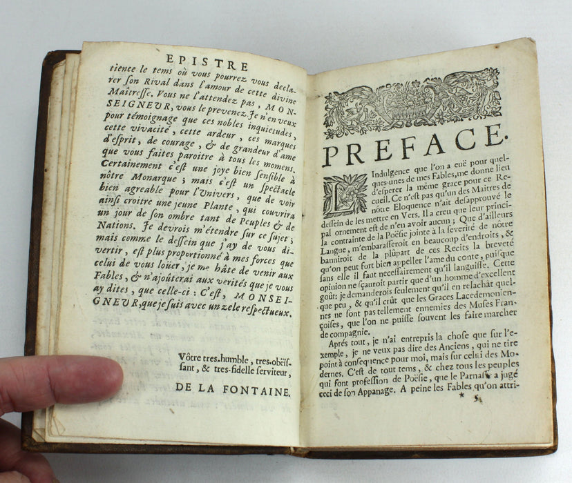 Fables Choisies Mises en Vers Par Monsieur De La Fontaine, 1698; 2 Volume Set