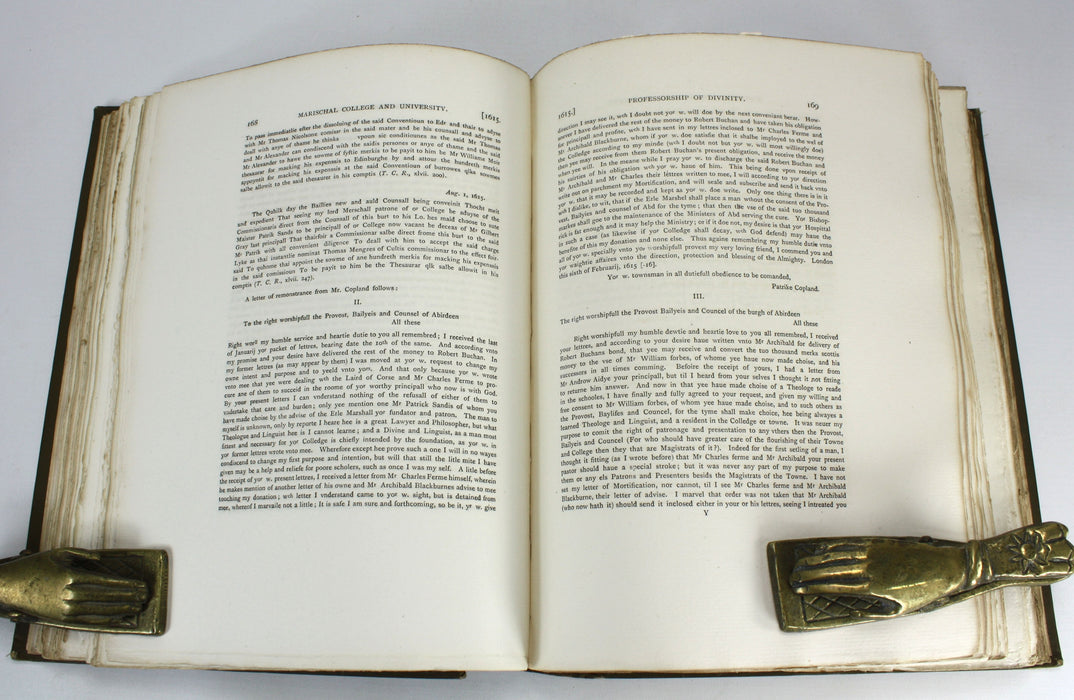 Aberdeen University: Fasti Academiae Mariscallanae Aberdonensis: Selections from the Records of the Marischal College and University, plus Officers and Graduates - limited editions
