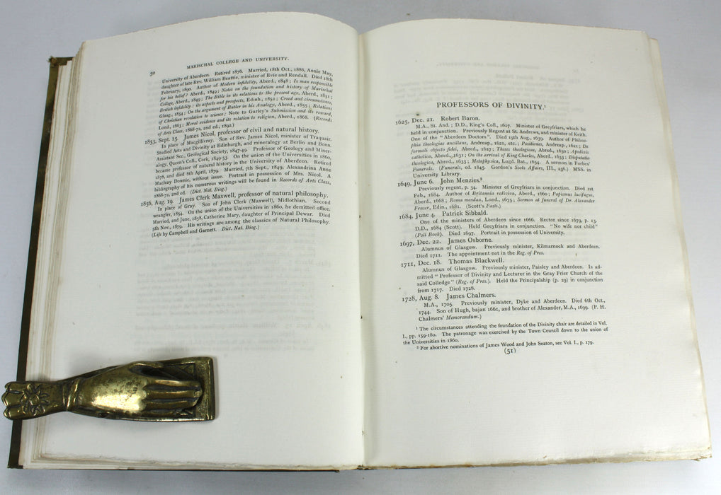 Aberdeen University: Fasti Academiae Mariscallanae Aberdonensis: Selections from the Records of the Marischal College and University, plus Officers and Graduates - limited editions