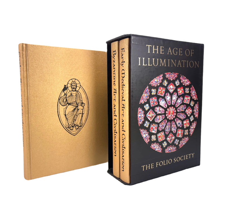 Folio Society; The Age of Illumination, Gothic Art and Civilisation, Byzantine Art and Civilisation, & Early Medieval Art and Civilisation, 2004, 3 Volume boxed set