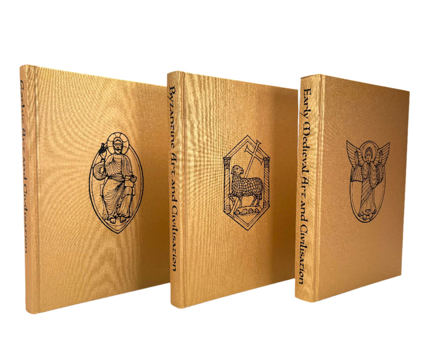 Folio Society; The Age of Illumination, Gothic Art and Civilisation, Byzantine Art and Civilisation, & Early Medieval Art and Civilisation, 2004, 3 Volume boxed set
