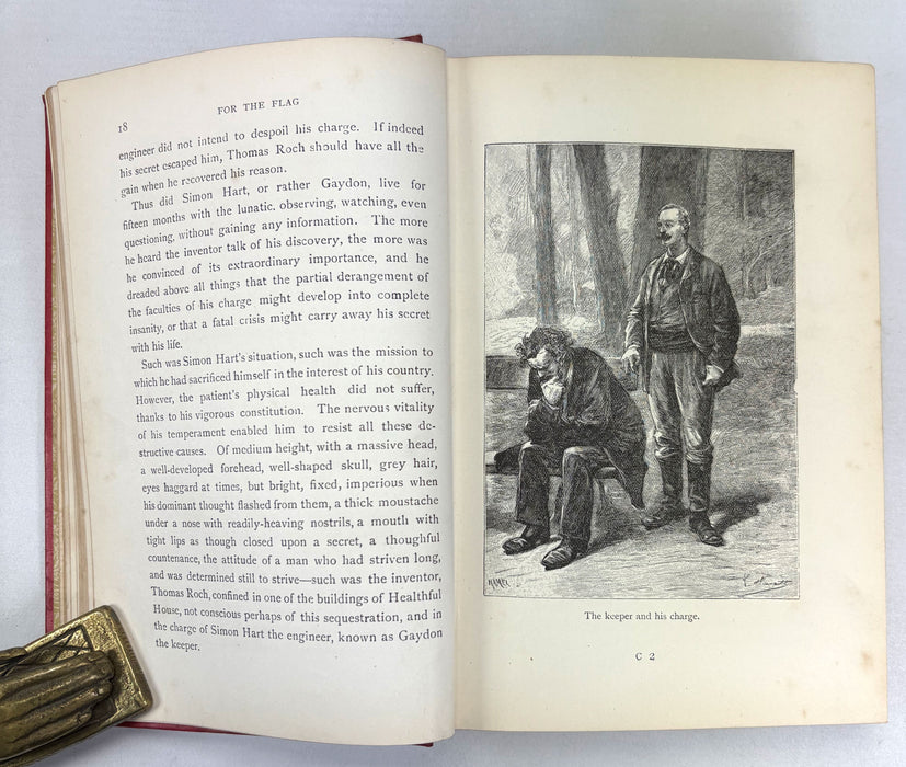 For The Flag, From the French of Jules Verne, by Mrs. Cashel Hoey, Sampson Low, 1897, first British edition.