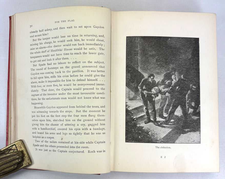 For The Flag, From the French of Jules Verne, by Mrs. Cashel Hoey, Sampson Low, 1897, first British edition.