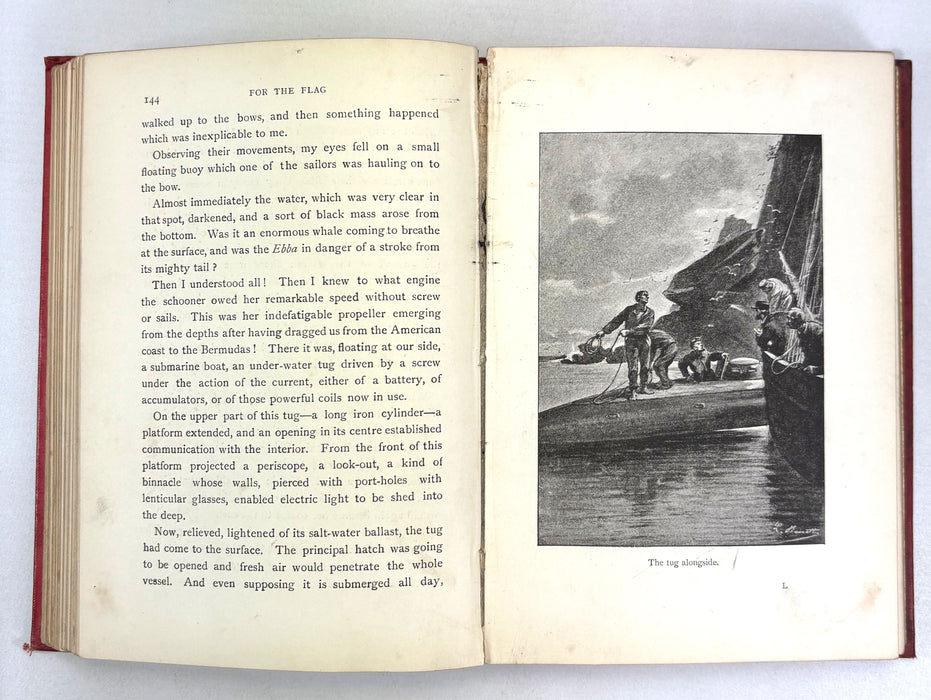 For The Flag, From the French of Jules Verne, by Mrs. Cashel Hoey, Sampson Low, 1897, first British edition.