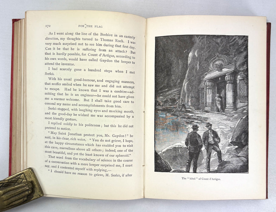 For The Flag, From the French of Jules Verne, by Mrs. Cashel Hoey, Sampson Low, 1897, first British edition.